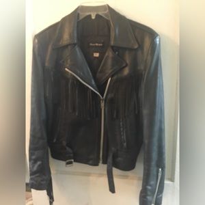Vintage Leather Moto Jacket